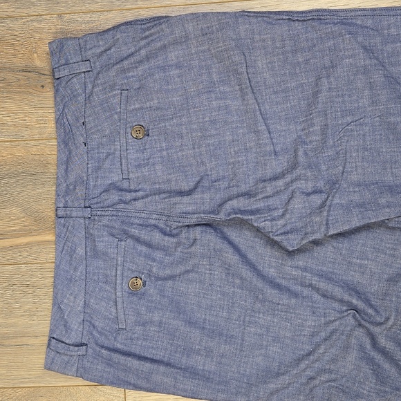 Banana Republic Factory blue cotton relaxed fit trousers pants, size 8 - Picture 6 of 8